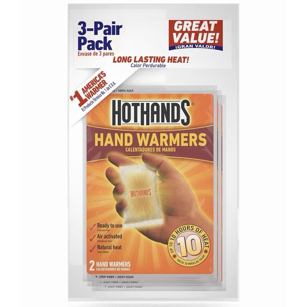 HOTHANDS HAND WARMERS 3-pair Pack